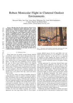 Robust Monocular Flight in Cluttered Outdoor Environments
