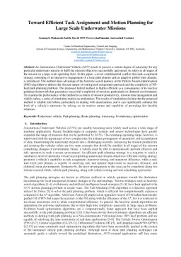Toward Efficient Task Assignment and Motion Planning for Large Scale
  Underwater Mission