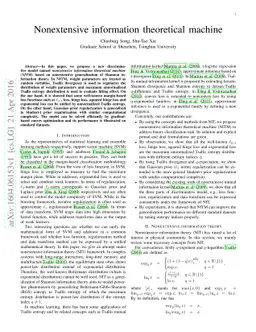 Nonextensive information theoretical machine