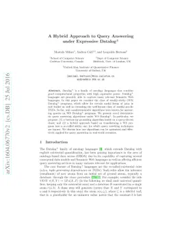 A Hybrid Approach to Query Answering under Expressive Datalog+/-