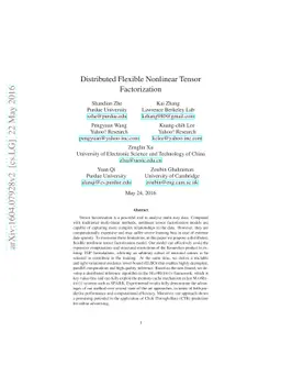 Distributed Flexible Nonlinear Tensor Factorization