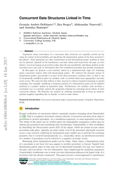 Concurrent Data Structures Linked in Time