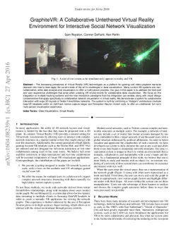 A Collaborative Untethered Virtual Reality Environment for Interactive
  Social Network Visualization