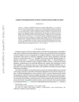Global synchronization of pulse-coupled oscillators on trees