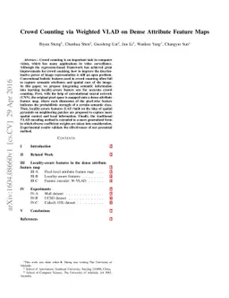 Crowd Counting via Weighted VLAD on Dense Attribute Feature Maps