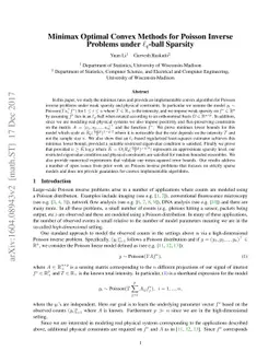 Minimax optimal convex methods for Poisson inverse problems under
  $\ell_q$-ball sparsity