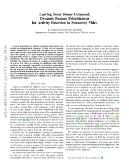 Leaving Some Stones Unturned: Dynamic Feature Prioritization for
  Activity Detection in Streaming Video
