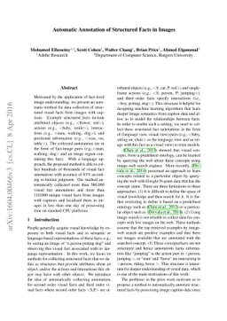 Automatic Annotation of Structured Facts in Images