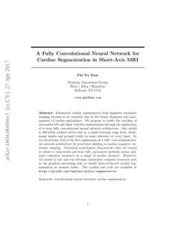 A Fully Convolutional Neural Network for Cardiac Segmentation in
  Short-Axis MRI