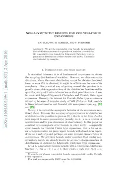 Non-asymptotic results for Cornish--Fisher expansions