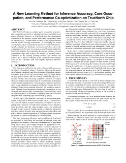 A New Learning Method for Inference Accuracy, Core Occupation, and
  Performance Co-optimization on TrueNorth Chip
