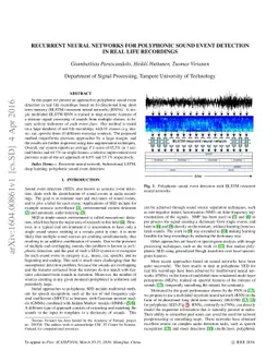 Recurrent Neural Networks for Polyphonic Sound Event Detection in Real
  Life Recordings