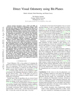 Direct Visual Odometry using Bit-Planes