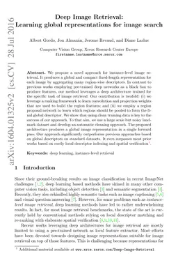 Deep Image Retrieval: Learning global representations for image search