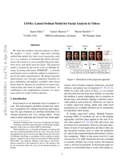 LOMo: Latent Ordinal Model for Facial Analysis in Videos