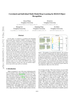 Correlated and Individual Multi-Modal Deep Learning for RGB-D Object
  Recognition