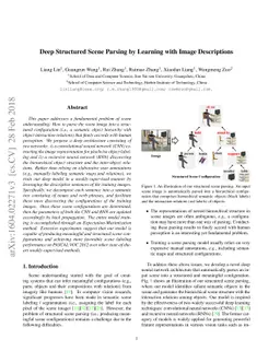 Deep Structured Scene Parsing by Learning with Image Descriptions