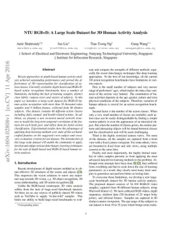 NTU RGB+D: A Large Scale Dataset for 3D Human Activity Analysis