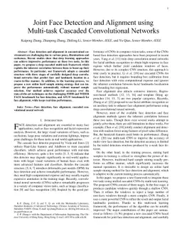 Joint Face Detection and Alignment using Multi-task Cascaded
  Convolutional Networks