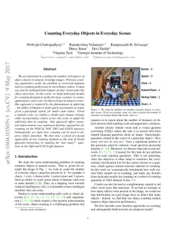 Counting Everyday Objects in Everyday Scenes