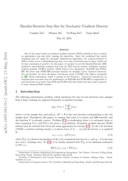 Barzilai-Borwein Step Size for Stochastic Gradient Descent