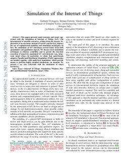 Simulation of the Internet of Things