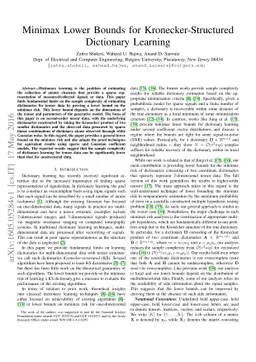 Minimax Lower Bounds for Kronecker-Structured Dictionary Learning