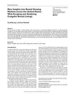New Insights into Rental Housing Markets across the United States: Web
  Scraping and Analyzing Craigslist Rental Listings