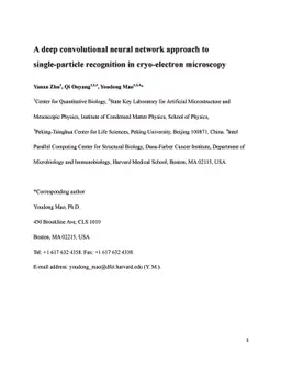 A deep convolutional neural network approach to single-particle
  recognition in cryo-electron microscopy