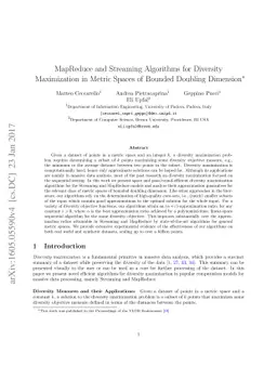 MapReduce and Streaming Algorithms for Diversity Maximization in Metric
  Spaces of Bounded Doubling Dimension