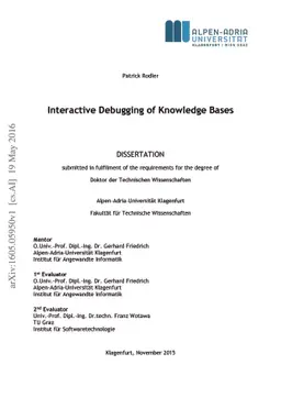 Interactive Debugging of Knowledge Bases
