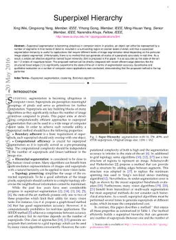 Superpixel Hierarchy