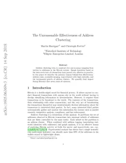 The Unreasonable Effectiveness of Address Clustering