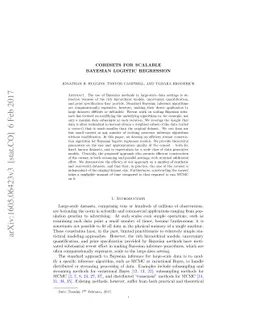 Coresets for Scalable Bayesian Logistic Regression