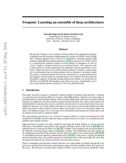 Swapout: Learning an ensemble of deep architectures