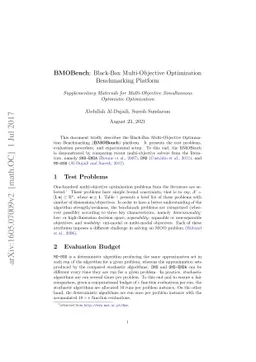 BMOBench: Black-Box Multi-Objective Optimization Benchmarking Platform
