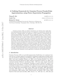 A Unifying Framework for Gaussian Process Pseudo-Point Approximations
  using Power Expectation Propagation