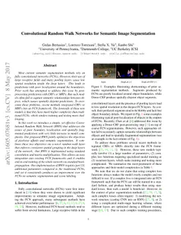 Convolutional Random Walk Networks for Semantic Image Segmentation