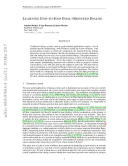 Learning End-to-End Goal-Oriented Dialog