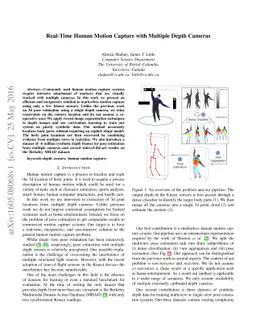 Real-Time Human Motion Capture with Multiple Depth Cameras