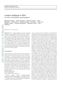 cvpaper.challenge in 2015 - A review of CVPR2015 and DeepSurvey