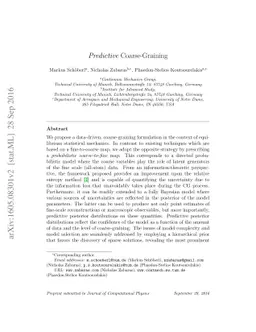 Predictive Coarse-Graining