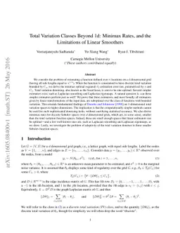 Total Variation Classes Beyond 1d: Minimax Rates, and the Limitations of
  Linear Smoothers