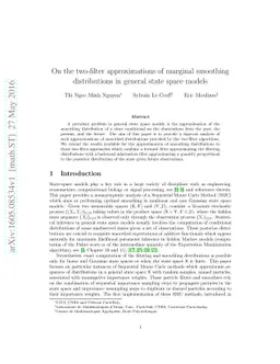 On the two-filter approximations of marginal smoothing distributions in
  general state space models