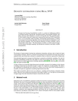 Density estimation using Real NVP