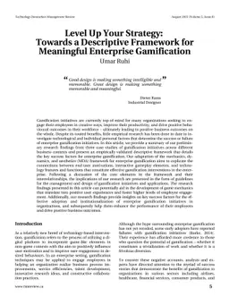 Level Up Your Strategy: Towards a Descriptive Framework for Meaningful
  Enterprise Gamification