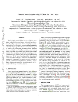 DisturbLabel: Regularizing CNN on the Loss Layer