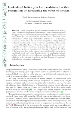 Look-ahead before you leap: end-to-end active recognition by forecasting
  the effect of motion