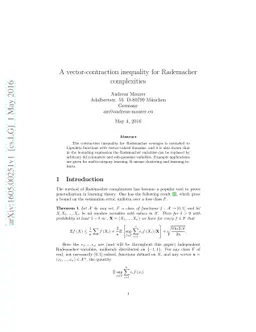 A vector-contraction inequality for Rademacher complexities