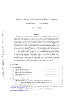 Monte Carlo with Determinantal Point Processes